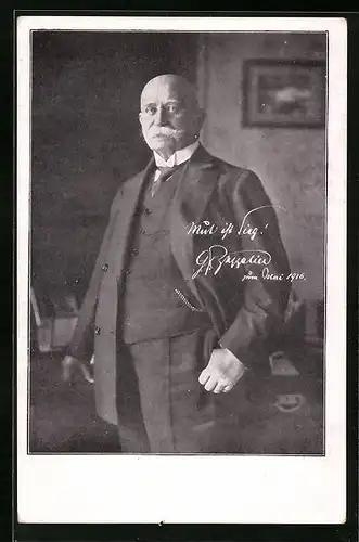 AK Portrait vom Grafen Ferdinand von Zeppelin in seinem Büro