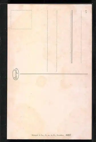 Künstler-AK Graf Zeppelin im Portrait