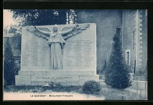 AK Le Quesnoy, Monument Francais