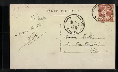 AK Quesnoy-sur-Deule, Le Monument aux Morts