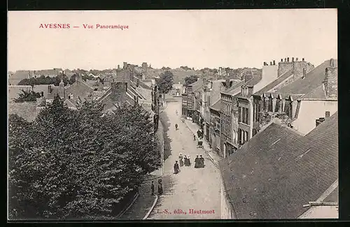 AK Avesnes, Vue Panoramique