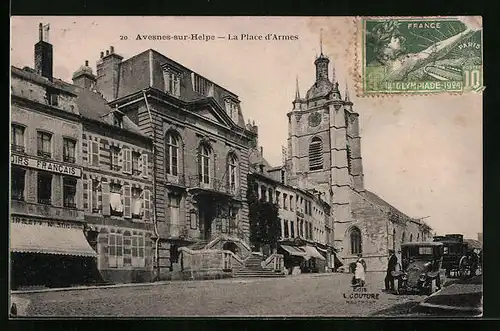 AK Avesnes-sur-Helpe, La Place d`Armes