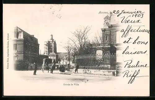 AK Avesnes, Entrée de Ville