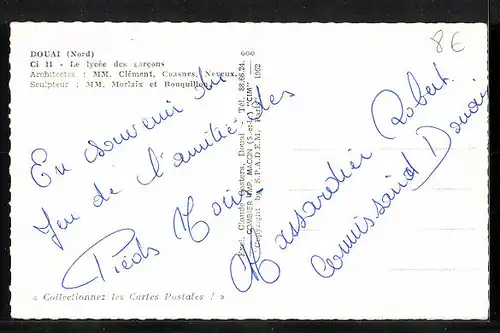 AK Douai, Le Lycée des garcons