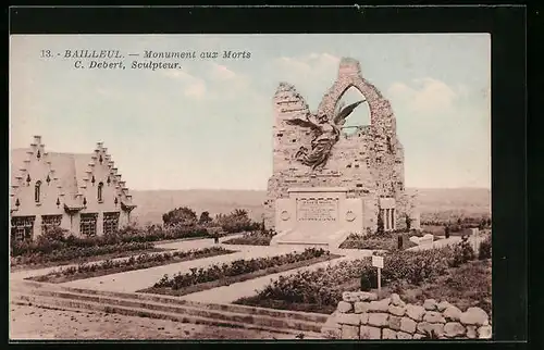 AK Bailleul, Monument aux Morts