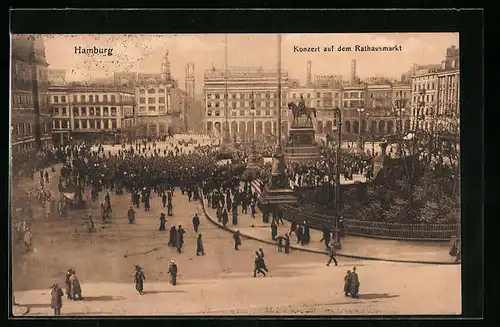 AK Hamburg, Konzert auf dem Rathausmarkt