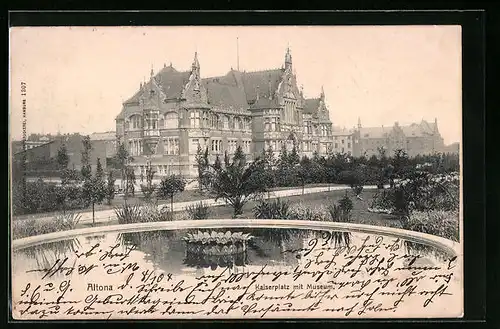 AK Hamburg-Altona, Kaiserplatz mit Museum