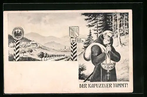 AK Kapuziner kommt nach Baden, Religionspolitik