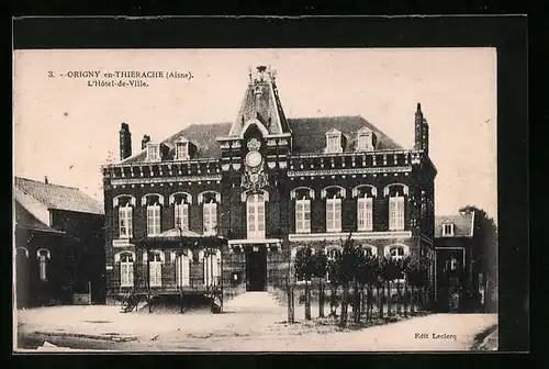 AK Origny-en-Thierache, L`Hôtel-de-Ville