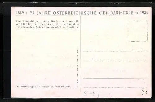 AK Uniformen der K. K. Gendarmerie 1869-1899