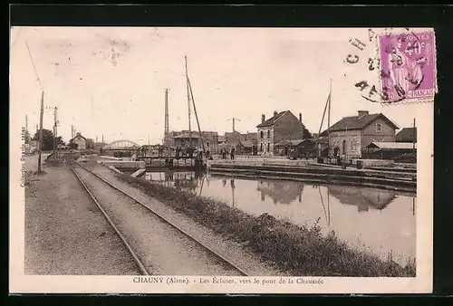 AK Chauny, Les Écluses, vers le pont de la Chaussée