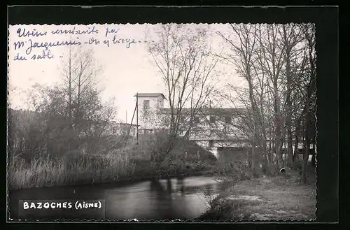 AK Bazoches, Uferpartie während der kalten Jahreszeit