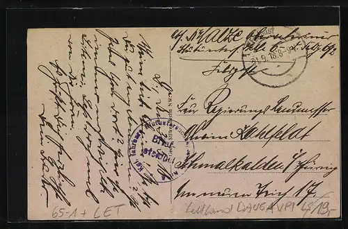 AK Dünaburg, Ortspartie am Petersburger Bahnhof