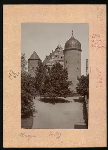 Fotografie Brück & Sohn Meissen, Ansicht Wurzen, Blick auf das alte Schloss mit Zwibelturm