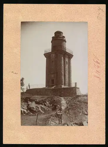 Fotografie Brück & Sohn Meissen, Ansicht Wurzen, Partie und Blick auf den Bismarckturm