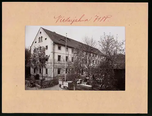 Fotografie Brück & Sohn Meissen, Ansicht Niederjahna, am Gasthof und Balletablissement Niederjahna