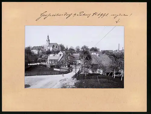 Fotografie Brück & Sohn Meissen, Ansicht Grossröhrsdorf i. Sa., Blick ind en Ort von Osten aus gesehen