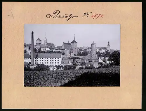 Fotografie Brück & Sohn Meissen, Ansicht Bautzen, Blick auf Alte und neue Wasserkunst, Petri-Michaeliskirche, Lauenturm