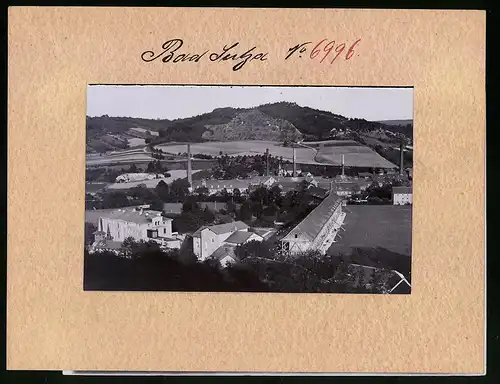Fotografie Brück & Sohn Meissen, Ansicht Bad Sulza, Hotel Schloss Sonnenstein mit dem Salinenwerk