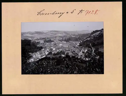 Fotografie Brück & Sohn Meissen, Ansicht Camburg / Saale, Gesamtansicht der Ortschaft