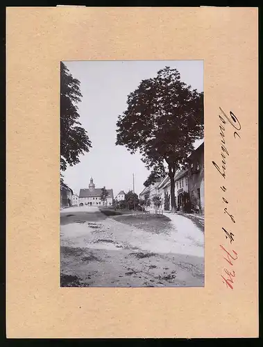 Fotografie Brück & Sohn Meissen, Ansicht Dornburg a. Saale, Blick auf den Marktplatz mit Geschäft Gustav Hütting