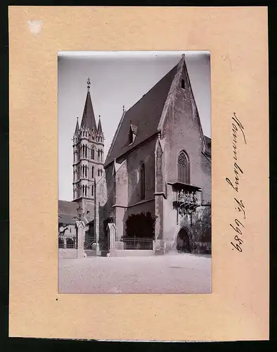 Fotografie Brück & Sohn Meissen, Ansicht Naumburg / Saale, Blick auf den Dom mit Dreikönigskapelle