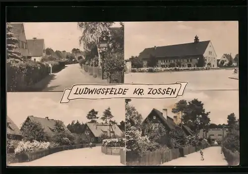 AK Ludwigsfelde /Zossen, Ortsansichten mit Strassenpartien