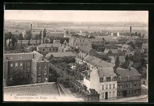 AK Armentières, Vue panoramique vers Nieppe