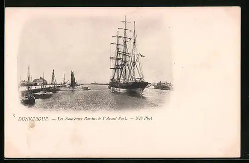 AK Dunkerque, Les Nouveaux Bassins & l`Avant-Port