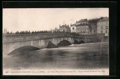 AK Château-Thierry, Le Vieux Pont, 1910