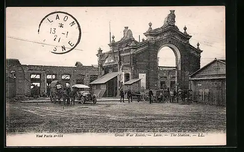 AK Laon, La Gare, Côte de la Place