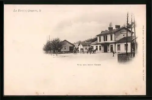 AK Ferté-sous-Jouarre, Vue des deux gares