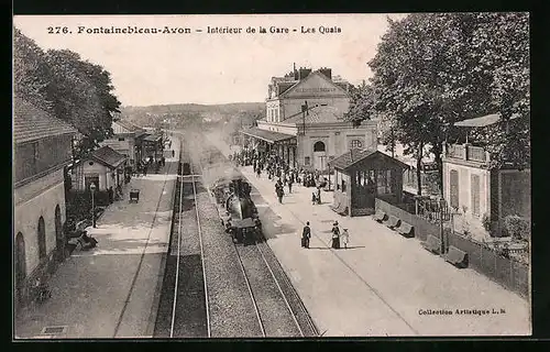 AK Fontainebleau-Avon, Intérieur de la Gare, Les Quais