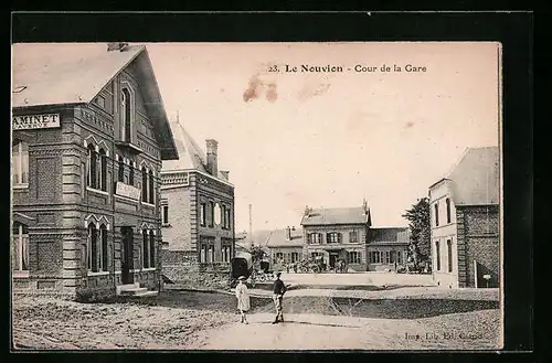 AK Le Nouvion, Cour de la Gare