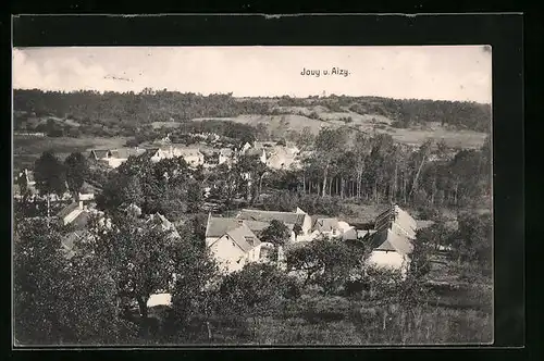 AK Jouy-Aizy, Ortsansicht aus der Vogelschau