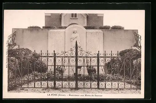 AK La Fère, Monument aux Morts de Beautor