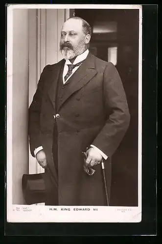 AK King Edward VII. - Portrait mit Gehstock