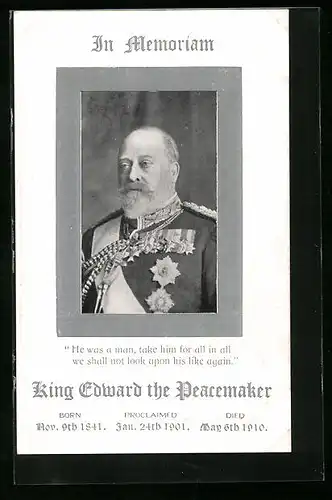 AK King Edward the Peacemaker - In Memoriam