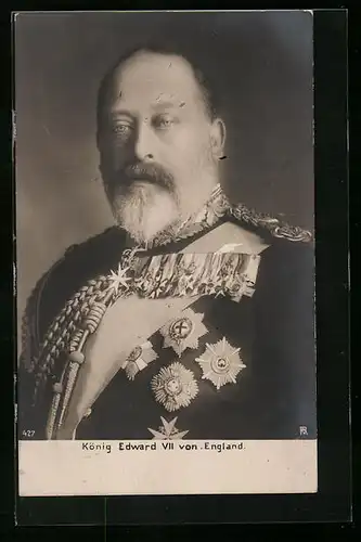 AK König Edward VII. von England - Portrait in Uniform