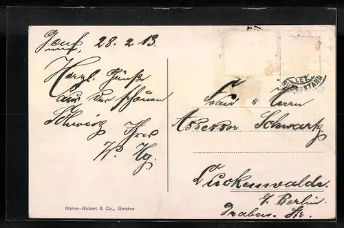 AK Genève, Place des Alpes et Mont-Blanc