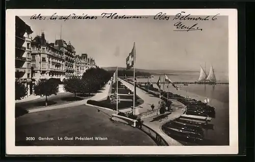 AK Genève, Le Quai Président Wilson