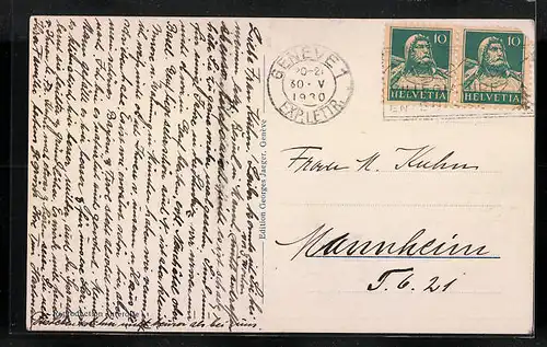 AK Genève, Le Quai Président Wilson