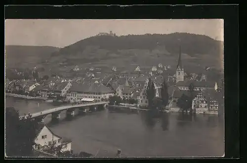 AK Stein am Rhein, Ortsansicht aus der Vogelschau