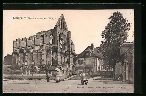 AK Longpont, Ruines de l`Abbaye