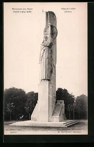 AK Laon, Monument aux Morts