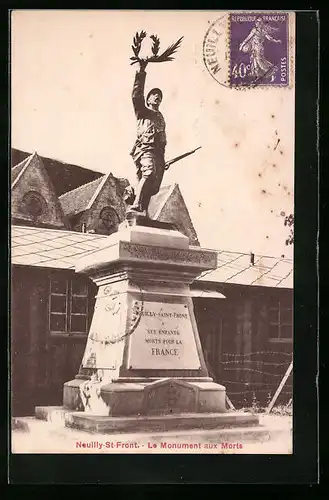 AK Neuilly-St-Front, Monument aux Morts
