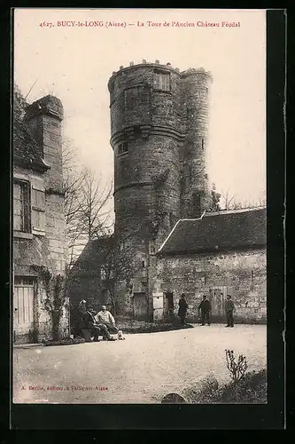 AK Bucy-le-Long, La Tour de l`Ancien Féodal