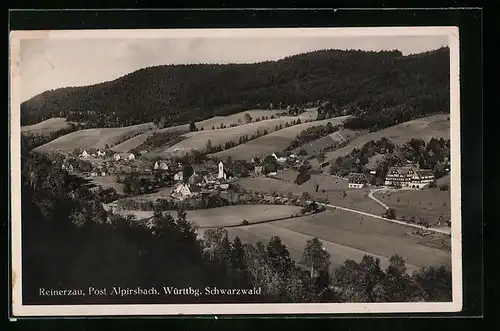 AK Reinerzau /Schwarzwald, Ortsansicht aus der Vogelschau