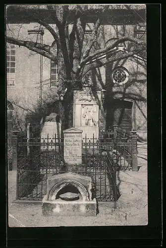 AK Hamburg-Altona-Ottensen, Friedrich Gottlieb Klopstock`s Grabstätte, 1724-1803