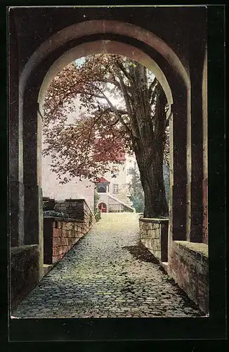 AK Seitenroda /Thüringen, Die Leuchtenburg, Eingang